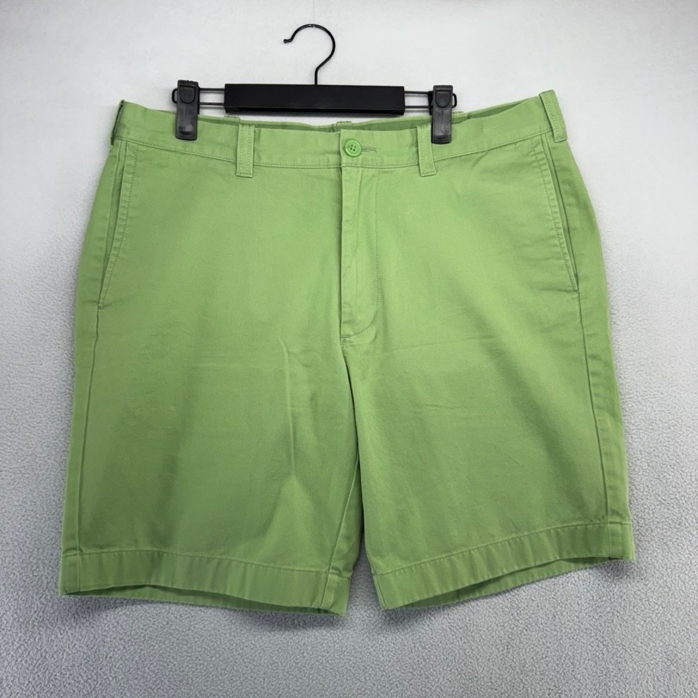Vintage J.Crew Shorts Mens 35 Green Stanton Chino Casual Summer Old money y2k